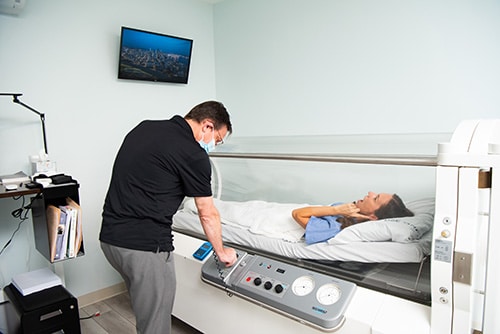 Patient with Therapiest Charlottesville Hyperbarics